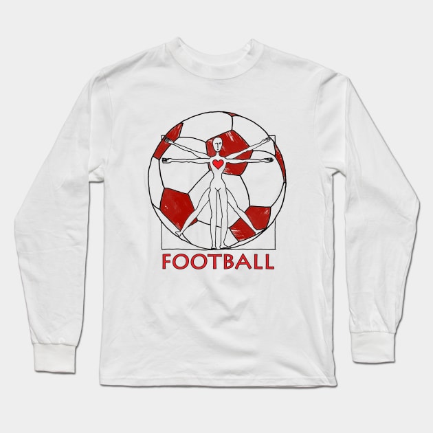 I Love Football Long Sleeve T-Shirt by Ludwig Wagner